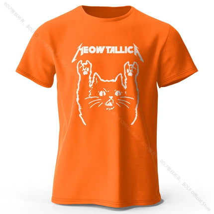 Chibi Cat Anime Printed 100% Cotton T-Shirt, Ultra Soft Round Neck Short Sleeve Tee for Men & Women