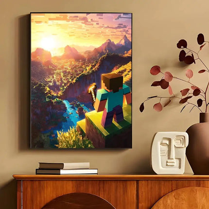 game M-MiNEcrAft  Poster Wall Art Printing Waterproof Home Living Bed Room Bar Aesthetic Decor