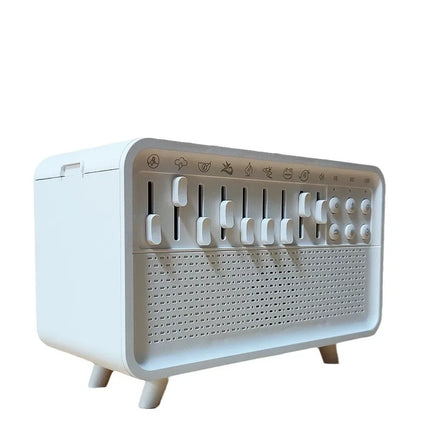 Bluetooth Speaker White Noise Sleep Night Light Humidifier Machine Free Combination of 8 Group Nature Sound Stereo MP3 Music Box