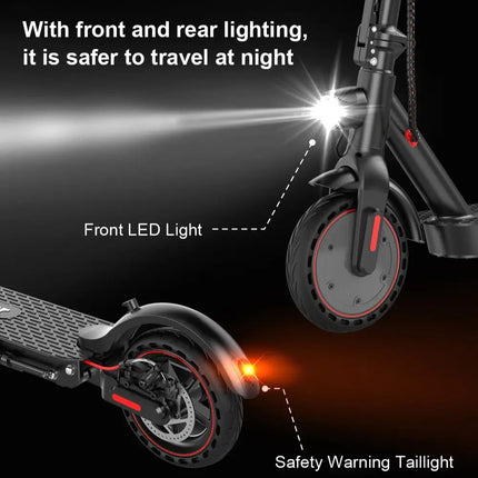 iScooter i9pro Electric Scooter 350W 7.5Ah Powerful Electric Kick Scooter 30km Max Range 30km/h Speed Electric eScooter With APP