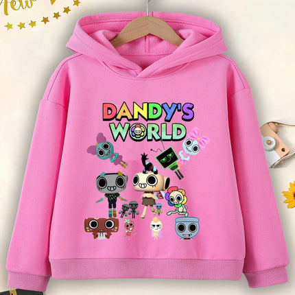 Fashion Dandys World Hoodie Creative Boys Girls Cute Cartoon Clothes Casual Pullover Dandy's World Game Sweatshirts Kids Hoodies