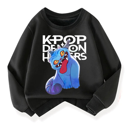 Kpop Demon Hunter Fashion Kids Incredibox Hoodie Warm Sweatshirts Children's Winter Soft Clothing Cartoon Cotton Thick Hoodie
