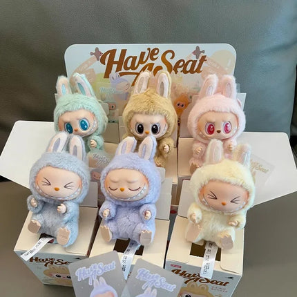 15cm Kawaii LABUBU second generation high quality Macaron Bubble series vinyl doll holiday gift