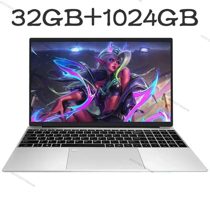 17.3 inch Gaming Office Laptop PC Intel N5095 Windows 11 Pro 16GB DDR4 1TB SSD Fingerprint Unlock Backlit Notebook PC Computer