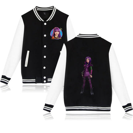 Descendants Varsity Baseball Jacket Men Women Hip Hop Harajuku Jackets Streetwear Kids Boys Girls Loose College Coats