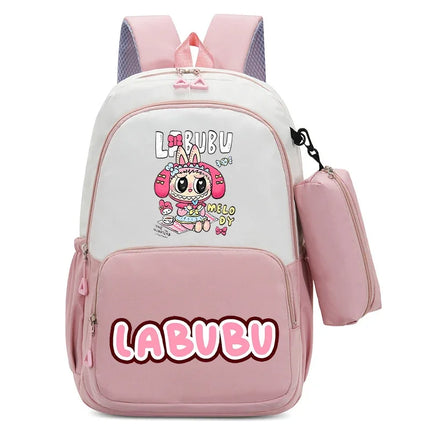 Large Capacity Backpacks Pencil Bag Cartoon Printed Animals Schoolbag Boys Girls Book Stationery Storage Bags Gift