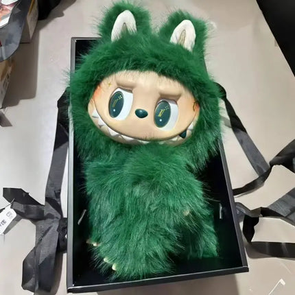 38cm Zimomo Big Angel The Monster Labubu Series Blind Box Replica Creative Plush Doll Figure Vinyl Pendant Ornament Collect Gift