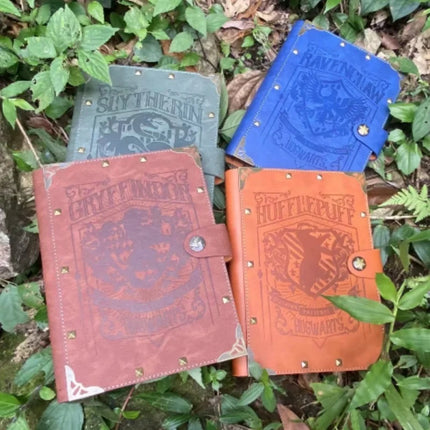 A5 B5 Harryed Potters Notebook Hogwarts Loose-leaf Vintage Kraft Notepad Gryffindor Slytherin Ravenclaw Hufflepuff Document Book