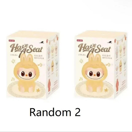 2nd generation Labcloth sitting party vinyl plush cute doll blind box party plush Christmas gift key ring children's toys