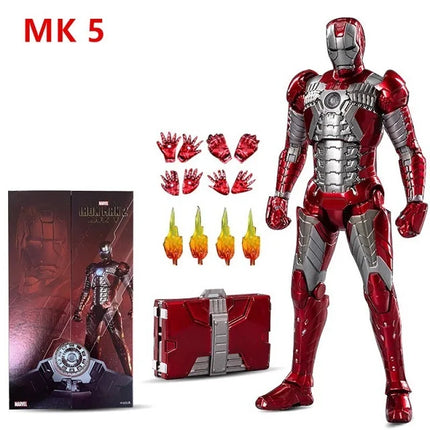 ZD Toys Iron Man Series Joint Movable MK1 MK2 MK3 MK4 MK5 MK6 MK7 MK42 MK43 MK50 Movie Action Figure 7 Inches Mark Dolls
