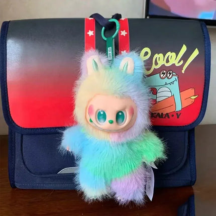 New La bubu V4 generation Macaron Velvet Face Plush Doll Pendant Toy Handmade Gift Decorative Cute Blind Box