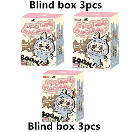 Blind Popmart Labubu Box The Monsters Lisa Seme Heart Macarrr Vinyl Base Series Trendy Toy Decorations Birthday Gifts