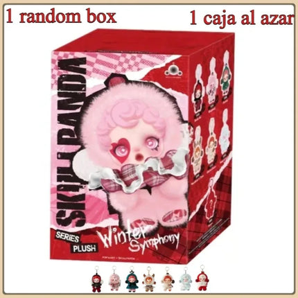 Genuine SKULLPANDA Winter Music Series Blind Box Pendant Plush Doll Mystery Box Toys Cute Action Figure Pendent Ornament Gift