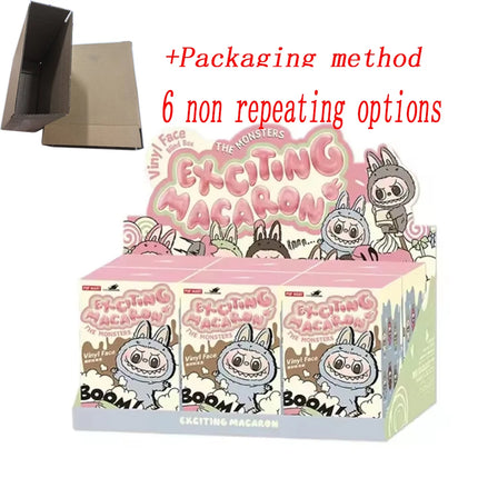 Labubu The Monsters Vinyl Face Doll Heart-Moving Macaron Doll Blind Box Blind Bag Figure Guessing Bag China High-Quality Replica