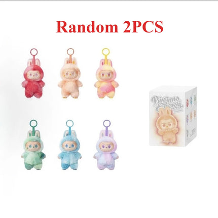 BANDAI/Labub# V3/ In stock Macaron 3rd Gen Vinyl Doll Keychain Pendant Collectible Toy Gift for Adults Kids High Energy Series