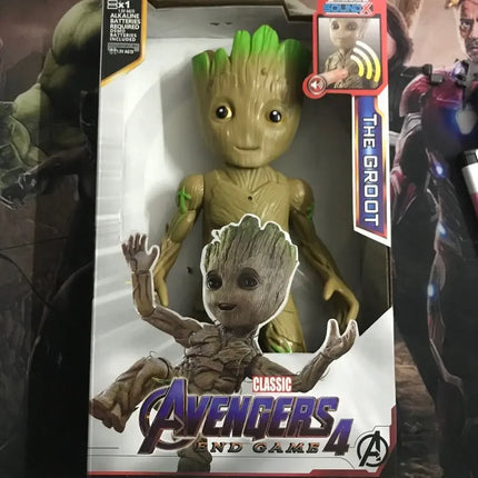 Hot 30cm Marvel Figure Avengers Endgame Captain Justice Sound Led Light Super Hero Dolls Toys Pvc Action Figure Model Kids Toy