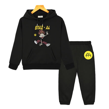 Vlad A4 Autumn girls boys Hooded Sets Fleece sweatshirt  y2k sudadera мерч а4 Lamba anime hoodie pullover kids boutique clothes