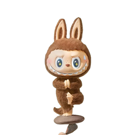 Genuine 100% Pop Mart Labubu The Monsters Lazy Yoga Blind Box Collectible Gift  Handmade Art Figure Set    