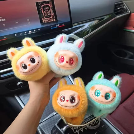 Labubu Plush Stuffed Toy Blind Box Speaking with Light up Snap Wrap Wristband Collectible Action Figure Cute Gift for All Ages