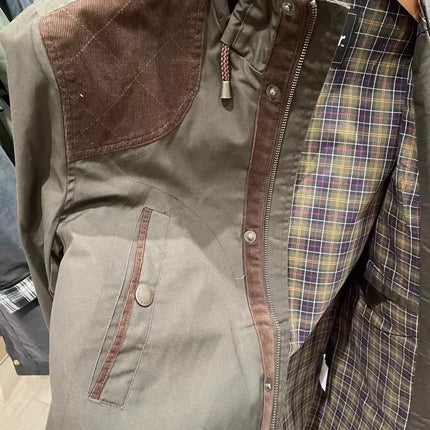 B@r Spring And Autumn Hooded Single Jacket