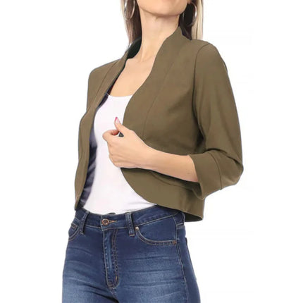 Women Fashion Long Sleeve Cardigan Casual Suit Jacket Spring Female Top Autumn Professional Wear Korean Coat S-5XL