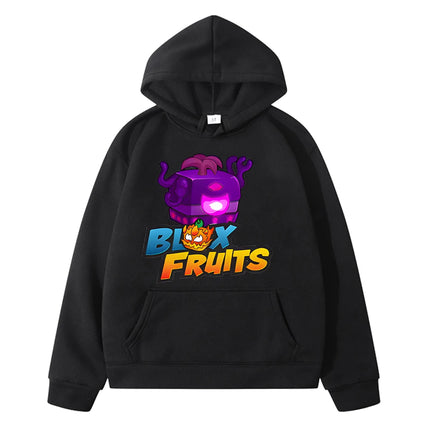 Kawaii Hoodies New Game Blox Fruits Sweatshirt boys pullover Autumn anime hoodie Fleece Jacket y2k sudadera kids clothes girls