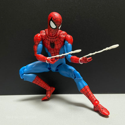CT Toys Spiderman Peter Parker Action Figure Anime Marvel Mafex 185 Spider-Man Figure The Amazing Model Doll Christmas Xams Gift