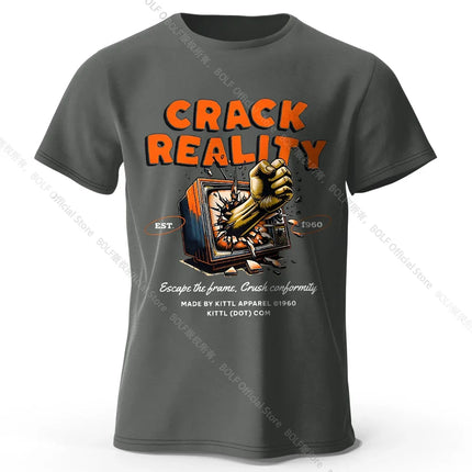 Urban Sketch Style T-Shirt 100% Organic Cotton Raw Art Design Tee for Adults Contemporary Streetwear