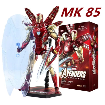 ZD Toys Iron Man Action Figure Mark 35 Red Snapper Iron Man MK 24 MK 22 MK 47 Tony Stark Ironman Figure Action Collect Toy Gift