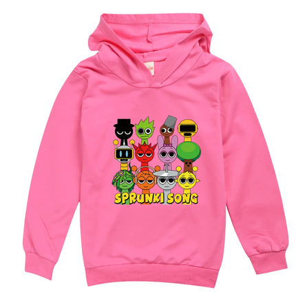 Sprunk Incredibox  Hoodie for Kids, Hoody Sweatshirts for Teen Boys Cartoon Coats for Girls Casual Outerwear for Baby Game Hot