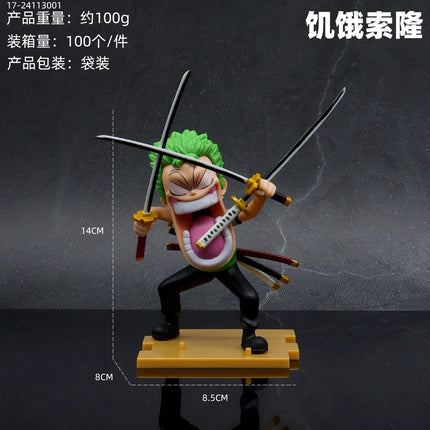 One Piece Handmade Model Anime Figure Character Series Surrounding Decorative Ornaments Roronoa Zoro Toy