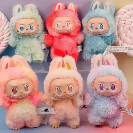 New LABUV3 V4 heartbeat macaroon Face Blind Box Vinyl Doll BUBU Trendy Desktop Decoration Cute Doll Ornament Keychain Gift