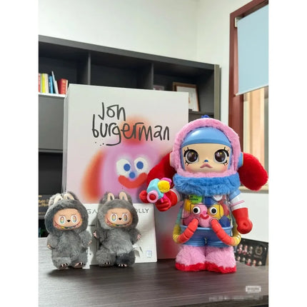 Doll Blind Box The Monster Series Mystery Flocking Model Toys Kawaii Monster Replica Keychain Toy Christmas Gift