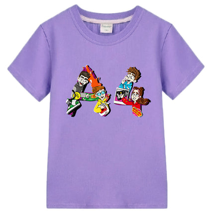 Футболка A4 TEAM Short Sleeve Children T Shirts Summer 100% Cotton Boy Girl vlad a4 Lamba Shirt Tops Casual y2k kids clothes