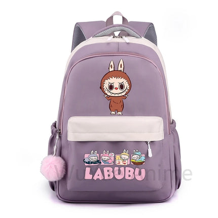Cute Cartoon Printed Backpack Student Kid Schoolbag Women Large Capacity Waterproof Bookbag Kid Birthday Gift Travel Bag Mochila