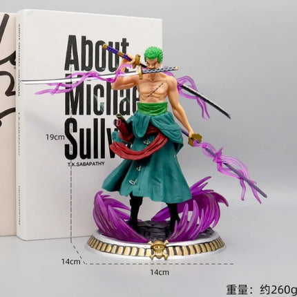 One Piece Handmade Model Anime Figure Character Series Surrounding Decorative Ornaments Roronoa Zoro Toy