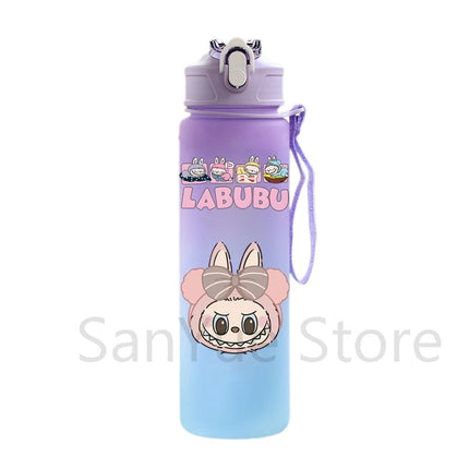 750Ml Cute Cartoon Printed Water Bottle Teenger Student Large Capacity Drinking Portable Outdoor Sport Water Cup Kid Gift