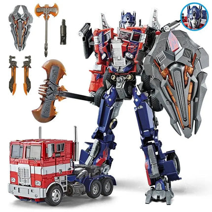 Robot Weijiang Optimus Commander W8022 Transformation Toys Model Black Apple OP Commander M01 Figure