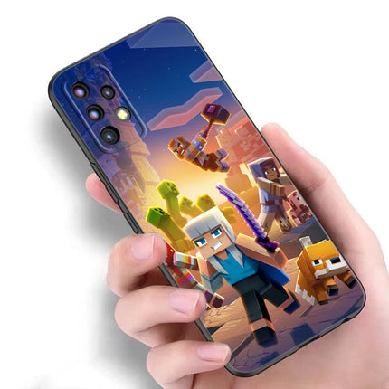 Game M-MineS C-CraftEs Phone Case For Samsung A13 A14 A16 A22 A32 A33 A34 A35 A52S A53 A54 A55 A73 5G A12 A15 A70 A71 A72 Cover