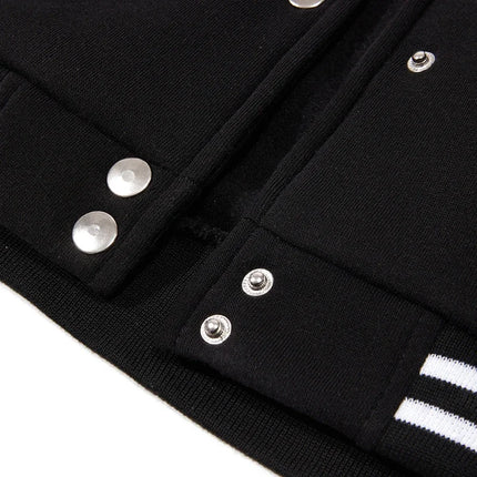 Malibu California Printing Coats Street Trend Man Outerwear O-Neck Single Breasted Jackets Fleece Loose Warm Neutral Streetwear