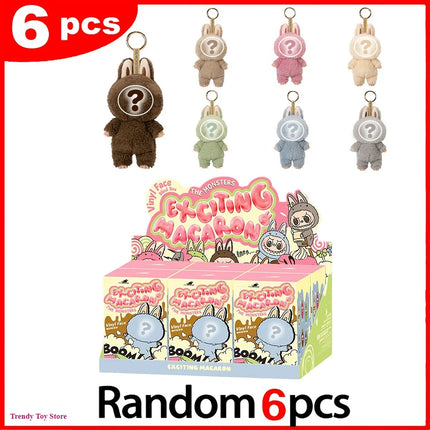 The Monster Heartbeat Macaron Series Blind Box Vinyl Pendant Cute Doll Model Toy Keychain Mysterious Surprise Box Birthday Gift