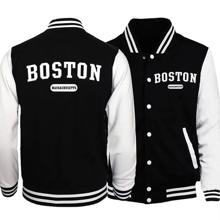 Los Angeles, California Brooklyn USA City Retro Letter Mens Women Clothes Fashion Baseball Outdoor Biker Travel Coat Jacket