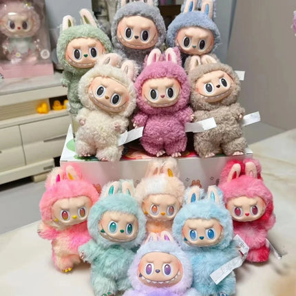 1:1 High Quality for La BuBu Blind Box Series PVC for La BuBu Macaron Pendant Doll Monster Keychain Birthday Christmas Gift