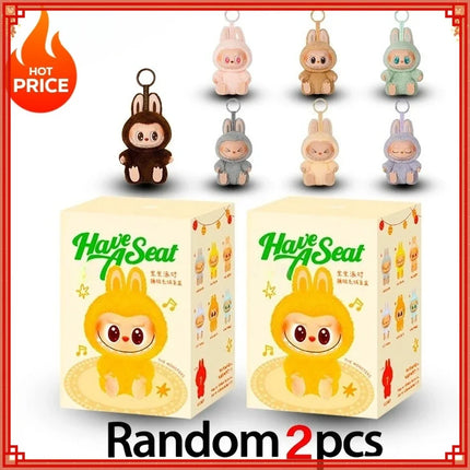 1:1 High Quality for La BuBu Blind Box Series PVC for La BuBu Macaron Pendant Doll Monster Keychain Birthday Christmas Gift