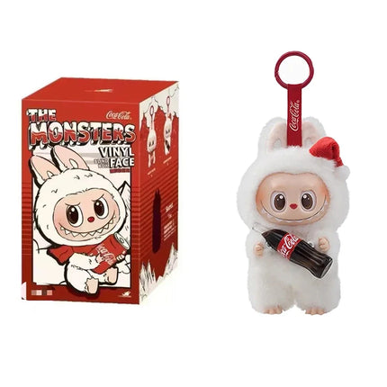 2025 New Labubu Coca-Calo Vinyl Series Pendant Plush Macaron Third Generation Blind Box Children's Toys Collection