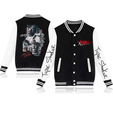 2024 Tupac /2Pac baseball uniform coat casual fashion jacket men
