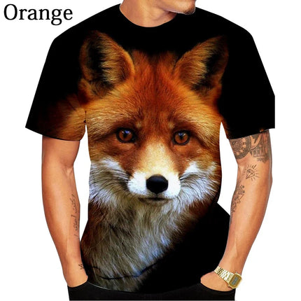 Women's/Men's Casual T Shirt Newest Fashion 3D Printed Animal Cute Fox T Shirt Breathable Soft and Comfortable T-shirt