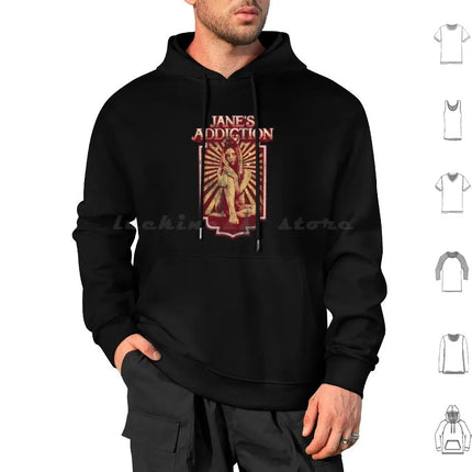 Janes Addiction Hoodie cotton Long Sleeve Crackerman Janes Addiction Janes Addiction Janes Addiction Sale Band Perry