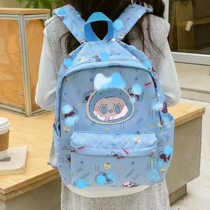 miniso  Boys and Girls Backpack baby Handbag Cartoon Shoulder Bag miniso for 12 labu Cute Children Kindergarten Schoolbag