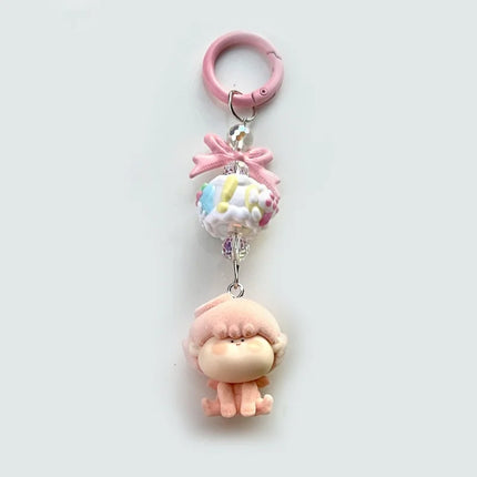 Sweet Hot Selling Mini Keychain Vinyl Cute Baby Bag Mobile Phone Pendant Cute Valentine's Day Gift Keychain Bestie Gift